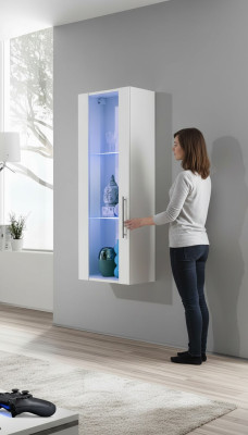 Armoire murale de salon vitrine suspendue luxe meubles design moderne