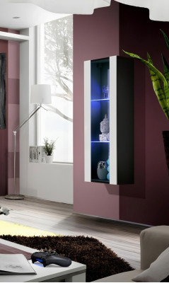 Armoire vitrine suspendue au design moderne et luxueux