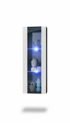 Armoire vitrine suspendue au design moderne et luxueux