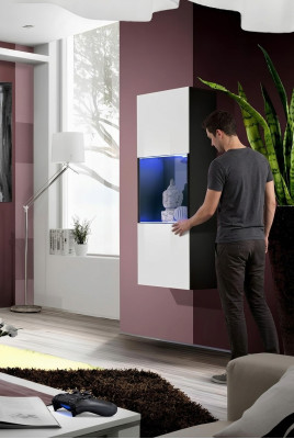 Vitrine suspendue de style moderne pour salon design mobilier armoire nouveau