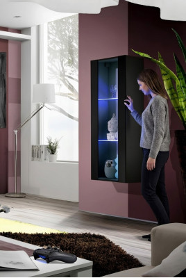 Vitrine suspendue de style moderne meubles pour salon armoire nouveau design