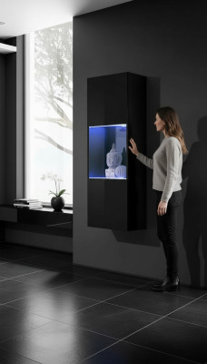 Meubles de salon modernes vitrine suspendue luxe décoration armoire encastrée