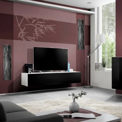Support TV suspendu au design luxueux pour salon en bois moderne nouveau mobilier