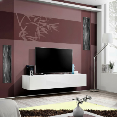 Support TV RTV Lowboard designer salon bois moderne mobilier