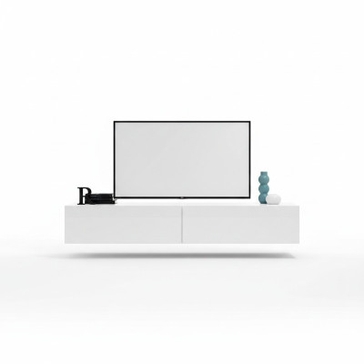 Support TV RTV Lowboard designer salon bois moderne mobilier