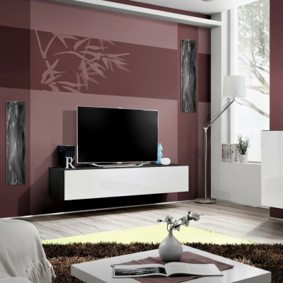 Support TV design rtv salon bois lowboard nouveau meubles luxe moderne