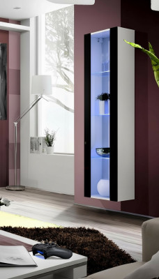 Vitrine suspendue de luxe mobilier salon design moderne style nouveau