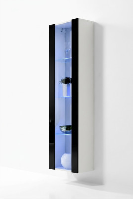 Vitrine suspendue de luxe mobilier salon design moderne style nouveau