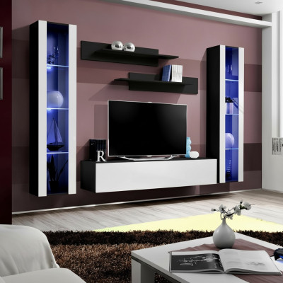 Support mural pour TV en bois au design moderne, étagères de meubles de salon de style moderne
