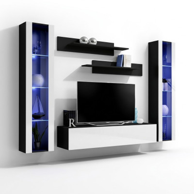 Support mural pour TV en bois au design moderne, étagères de meubles de salon de style moderne