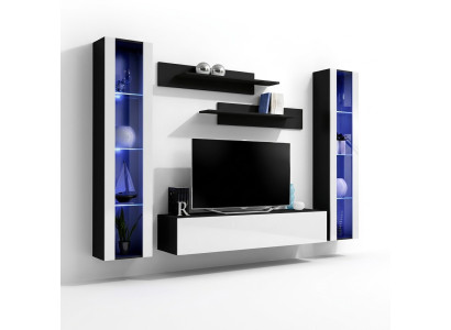 Support mural pour TV en bois au design moderne, étagères de meubles de salon de style moderne
