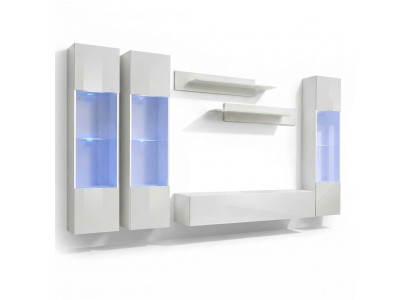 Designer de mur de salon vitrine suspendue design moderne meubles de luxe étagères