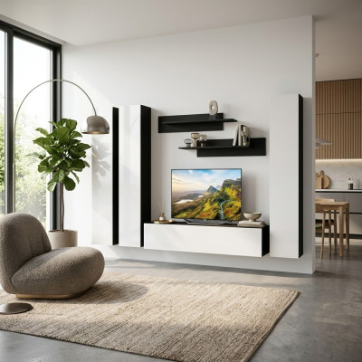 Meubles de salon modernes, armoire complète, support pour TV, meubles de luxe