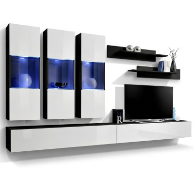 Unité murale de télévision design moderne étagères murales mobilier de salon de luxe nouveau