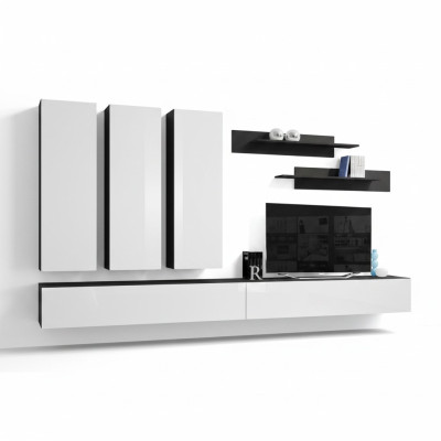 Meubles de designer Unité murale de luxe Support TV Buffet Étagères Meubles de salon