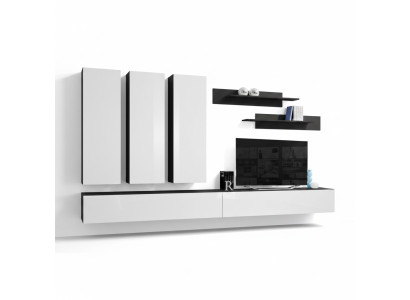 Meubles de designer Unité murale de luxe Support TV Buffet Étagères Meubles de salon