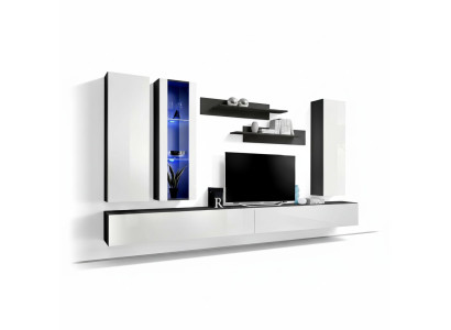Meuble tv mural de luxe en bois Design Moderne Mobilier Salon neuf