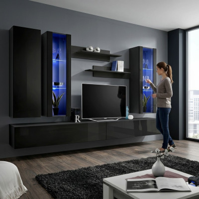 TV Lowboard Etagère murale moderne Design du salon Mobilier Unité murale Meubles