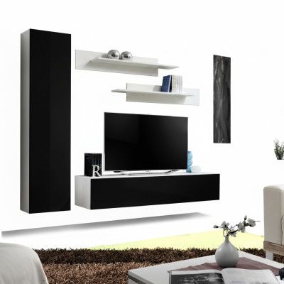 Luxus-Wandregal Designer TV-Ständer Sideboard Möbel Wohnzimmer 4-teiliges Set