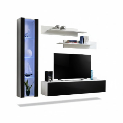 Ensemble de luxe 4 pièces Meuble mural de designer Meubles de salon Meuble TV Ameublement Mobilier