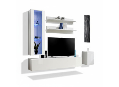Ensemble de meubles de meuble bas TV complet Ensemble de mobilier de designer Meuble bas suspendu 4 pièces