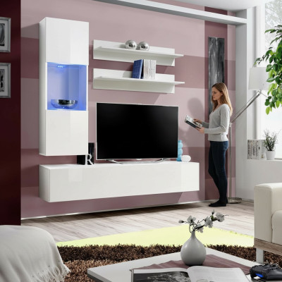 Étagère murale, meuble TV, meuble bas, vitrine suspendue de designer en bois.