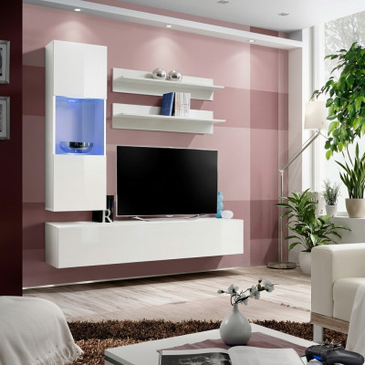 Étagère murale, meuble TV, meuble bas, vitrine suspendue de designer en bois.