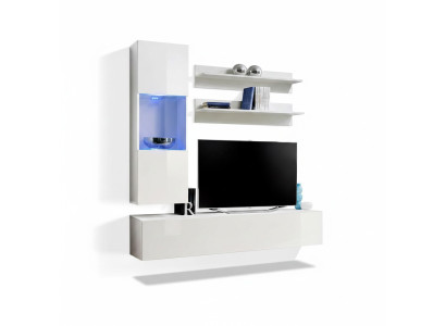 Étagère murale, meuble TV, meuble bas, vitrine suspendue de designer en bois.