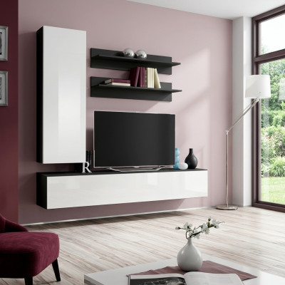 Support de télévision de luxe Meuble TV pour le salon Buffet bas Étagères murales design Nouvelle unité murale