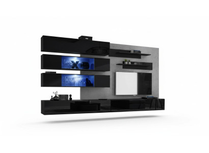 Unité murale Armoire TV Mobilier de salon Buffet Étagères murales Armoire TV nouveauté