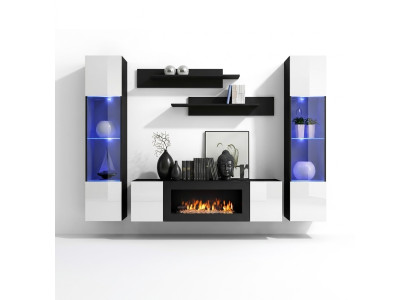 Unité murale de luxe Salon Moderne Design Suspendu Vitrine Buffet Aménagements