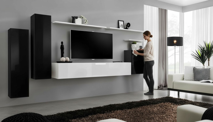Ensemble de meubles muraux Ensemble de meubles bas TV de luxe Buffet design Étagère murale de salon nouvelle