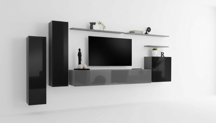 Unité murale moderne Mobilier de salon de design de luxe Armoire murale Étagère murale nouveau