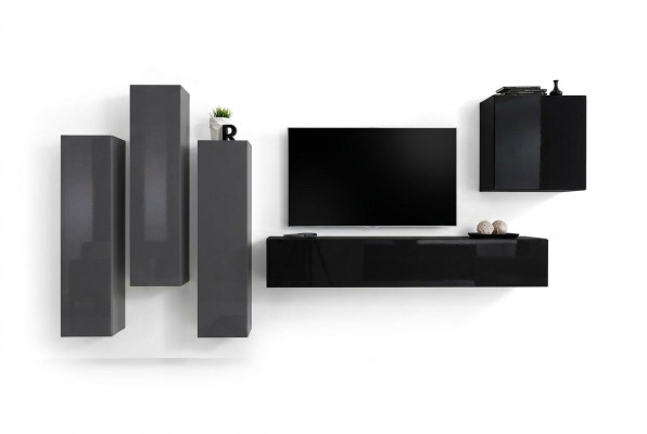 Conception Unité murale TV Stand 3x Armoire murale Buffet Armoire Mobilier de luxe