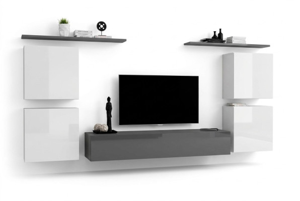 Unité murale de design Ameublements de luxe Étagère murale complète Armoire murale en bois