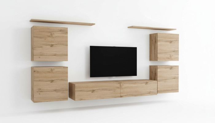 Meuble mural design Étagère Salon Bois Meuble TV Étagères murales nouveau mobilier en bois