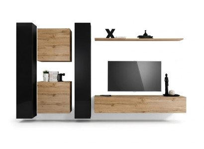 Designer Mobilier de salon 4x Armoire murale Mobilier de luxe Armoire suspendue