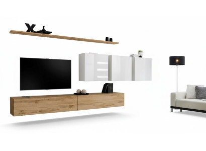 Ensemble complet de meuble mural, meuble TV moderne, bahut, mobilier, étagère murale design.