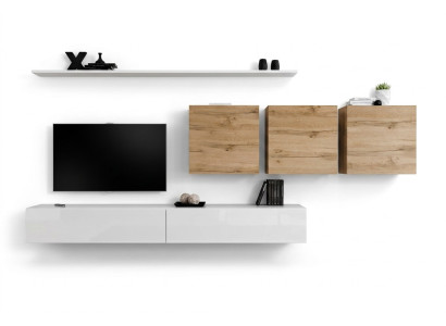Mobilier de salon Unité murale moderne Armoire murale Buffet Bas de télévision Designer