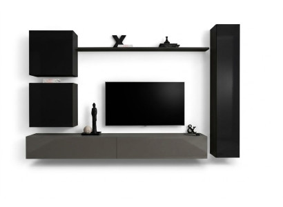 Armoire murale Mobilier de salon Ensemble de meubles mural Ensemble de 6 pièces Étagère murale design Buffet