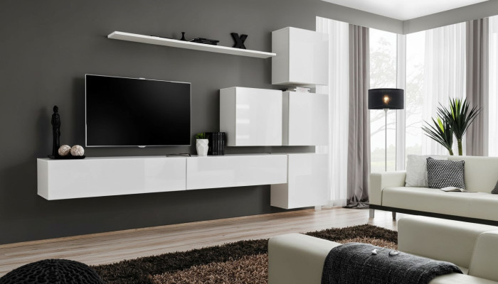 Mobilier de salon Canapé Table basse Unité murale Étagère Fauteuil Table d'appoint Meuble TV Buffet Cabinet de salon