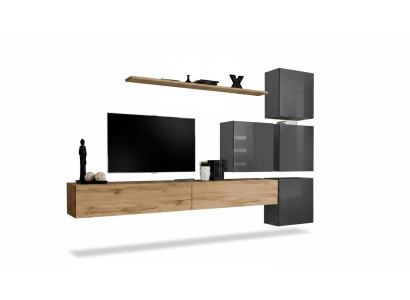 Suite de luxe en bois Meuble TV Table basse Murales en bois Étagère murale Design
