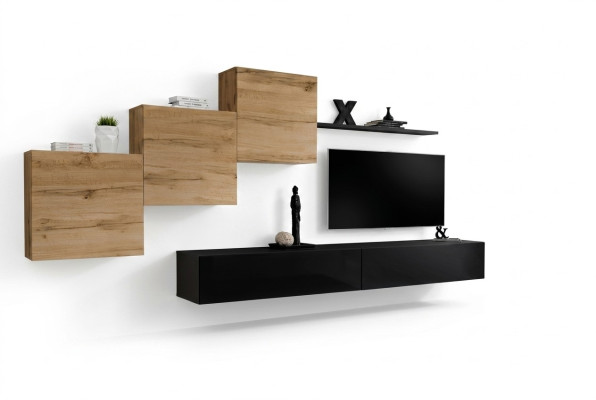 Mobilier d'unité murale moderne Ensemble complet Étagère murale design Buffet