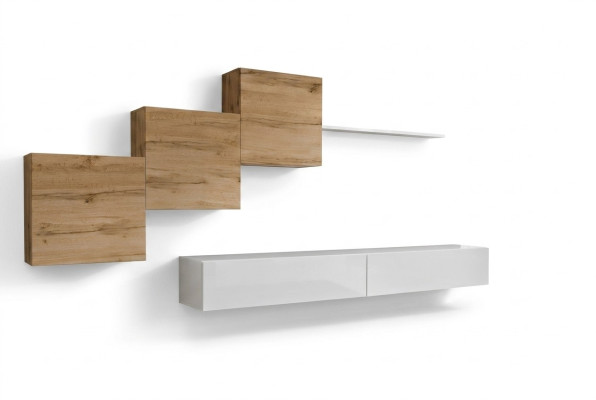 Ensemble de luxe 6pcs Unité murale Mobilier Suite Étagère murale Mobilier de salon design