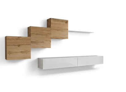Ensemble de luxe 6pcs Unité murale Mobilier Suite Étagère murale Mobilier de salon design