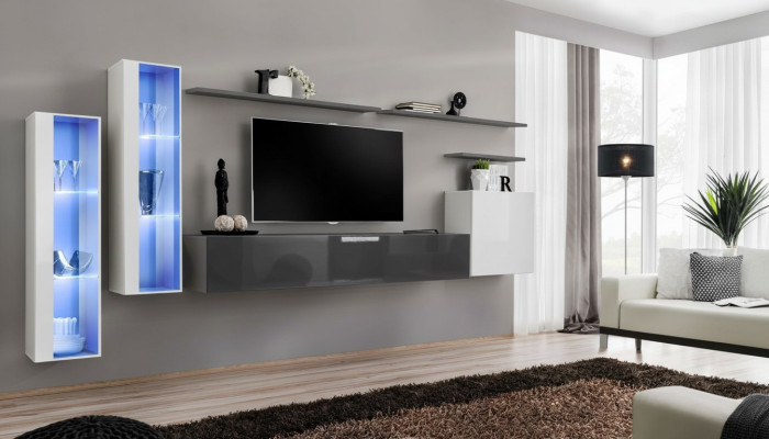 Ensemble mural Designer Set complet Mobilier de luxe nouvel Ensemble de meubles de 3 armoires murales