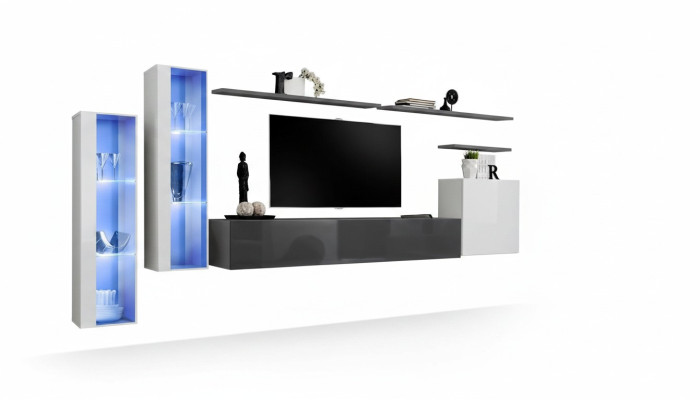 Ensemble mural Designer Set complet Mobilier de luxe nouvel Ensemble de meubles de 3 armoires murales