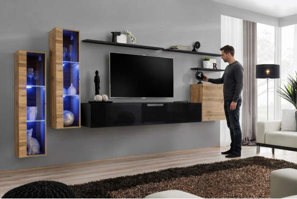 Meuble mural de luxe Buffet Bahut Meuble mural design Meubles TV Basse