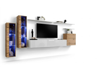 Meuble TV de luxe Mobilier de salon Cabinet TV Buffet bas Design Moderne Unité murale