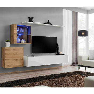 Conception Étagère murale de luxe Armoire murale Vitrine Étagères Mobilier de salon